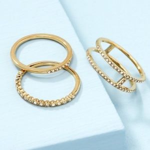 Stella & Dot Jewelry - Imperial Stacking Rimgs Stella & Dot Jewelry - Imperial Stacking Rimgs